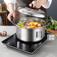 Manufacturer wholesale stainless steel American high pot five-piece set pot household deepening and thickening soup pot cooking pot combination