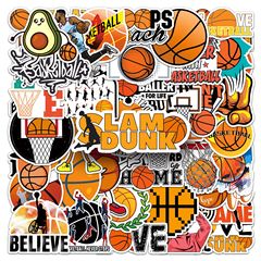 50 Basketball Doodle Personal Creative Cartoon Cross-border Sports DIY Phone Case Luggage Sticker Waterproof