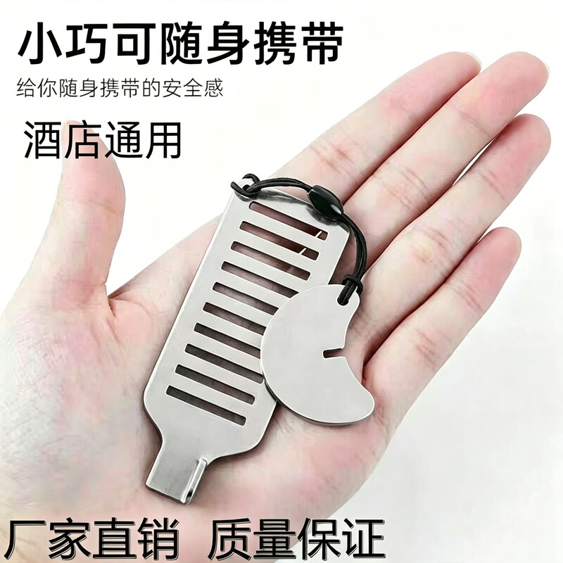 Portable Door Blocker for Women's Self-Defense, Anti-Theft Door Stopper, Home Hotel Safety Door Lock, Essential for Solo Living Portable Door Blocker for Women's Self-Defense, Anti-Theft Door Stopper, Home Hotel Safety Door Lock, Essential for Solo Living