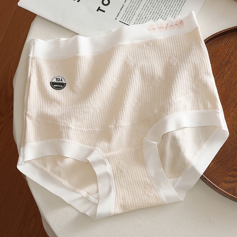 Category a Baby Cotton Large Size 100kg Maternity Underwear Full Pants 7A Antibacterial High Waist Belly Support Pregnancy Special Briefs