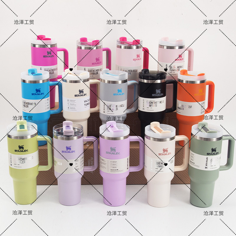 Cross-Border In-Stock Stanley 2Nd Generation 40oz Stainless Steel Car Cup Outdoor Car-Mounted Thermos Cup Ice Cup Cross-Border In-Stock Stanley 2Nd Generation 40oz Stainless Steel Car Cup Outdoor Car-Mounted Thermos Cup Ice Cup