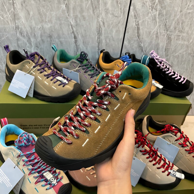 The first layer pigskin outdoor waterproof wear-resistant hiking shoes men's camping sports non-slip hiking fashion trend casual shoes