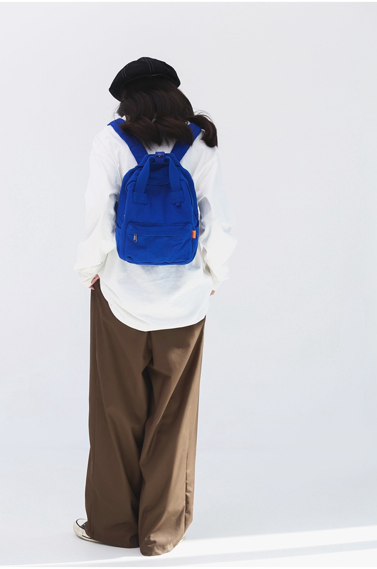 Lona Femenina Simple Casual Estudiante Universitario Mochila Escolar display picture 2