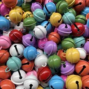 22mm Candy Color Bell One-word Bell Paint Christmas Decoration Accessories DIY Keychain Accessories Paint Bell