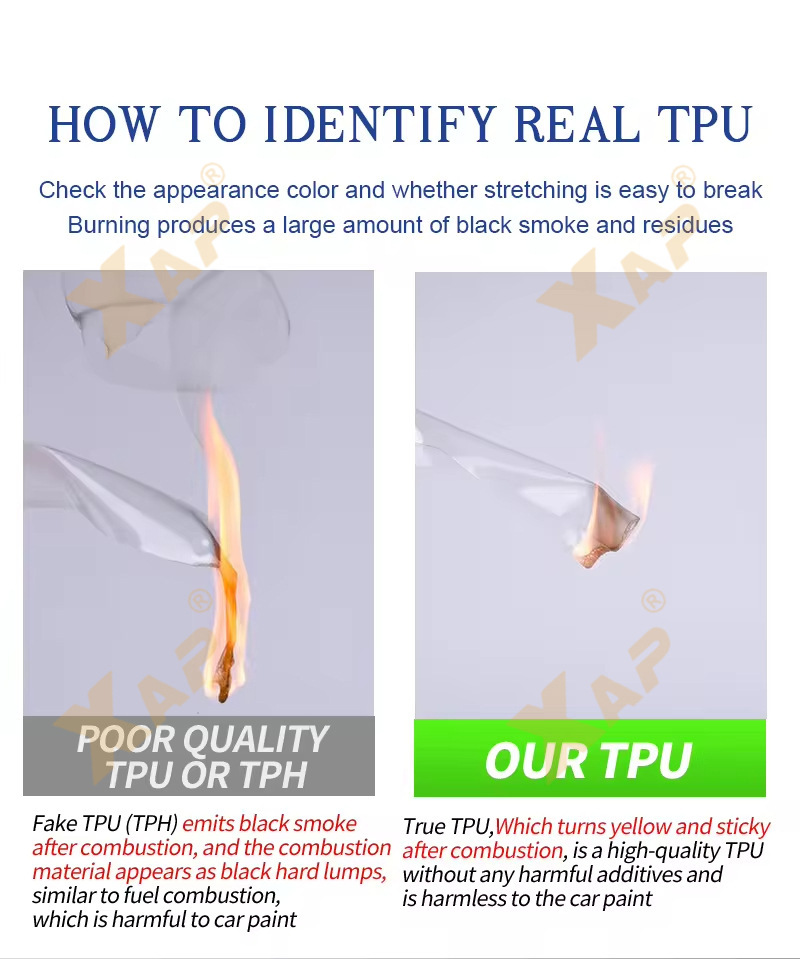 TPU polyurethane film high gloss protective paint film matte car packaging TPH PPF car body protective film