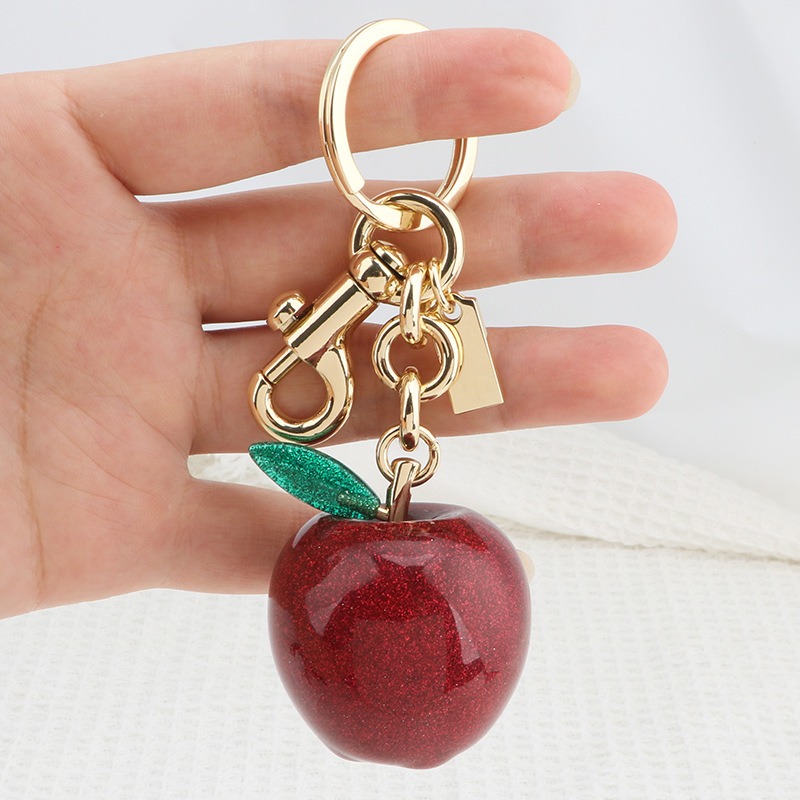 56g Weight Bag Charms Bag Accessories Type 1 Piece Quantity Holiday, Daily Occasion Resin Material Fruit Pattern Simple Style Style 1 Piece Resin Fruit Bag Charms 7
