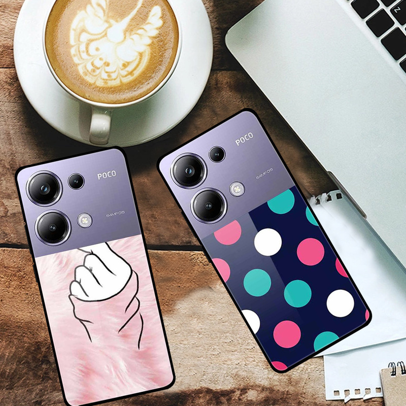 For red rice 12 5G POCO M6 PRO mobile phone case tempered glass colorful aesthetic wholesale cross-border generation For red rice 12 5G POCO M6 PRO mobile phone case tempered glass colorful aesthetic wholesale cross-border generation