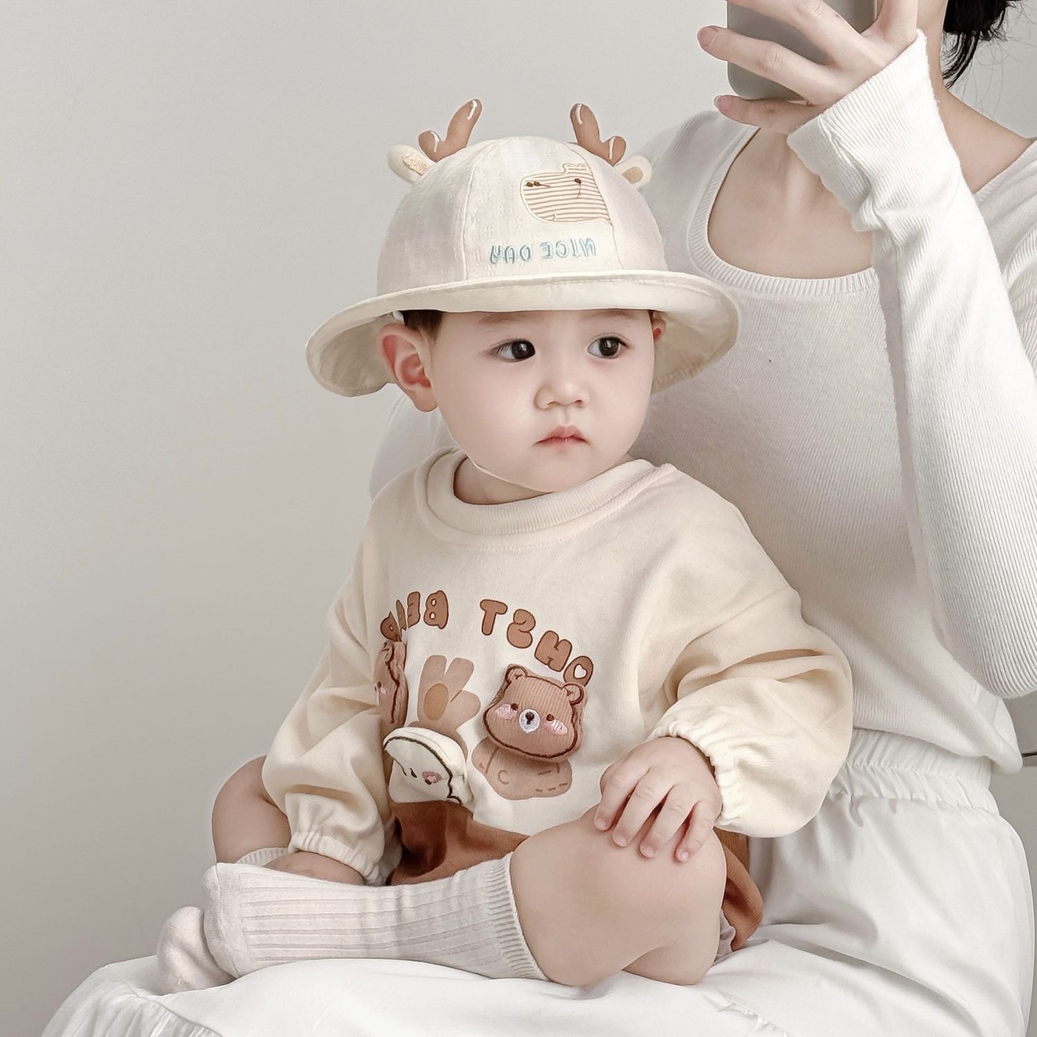 Sombreros para bebés primavera y otoño delgados sombreros de protección solar para bebés de hombres y mujeres lindos super bonitos sombreros de pescador