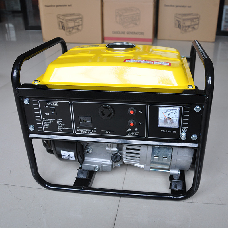 Small Power Generation Micro Mini Portable Home Outdoor 110V American Standard 220V European Standard 1Kw Four-Stroke Gasoline Engine