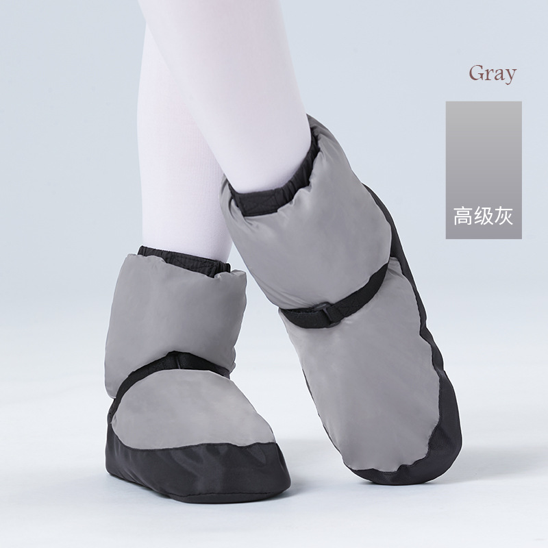 Zapatos de baile adultos práctica botas calientes invierno forro polar engrosada rendimiento zapatos de baile ballet danza práctica botas