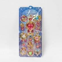 儿童闪亮摇摇贴生日PATY摇动贴3D烫金贴纸流沙立体贴宝宝奖励贴