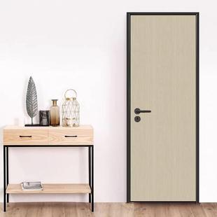 Ecological Side Wooden Door Frame Aluminum Bedroom Minimalist Room Door Invisible Extremely Narrow Concealed Door Solid Wood Door Soundproof Door Set Door