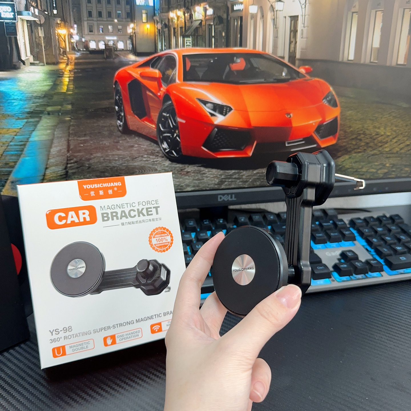 2024 salida de aire especial alargada nuevo gancho para apoyar el teléfono móvil del coche coche universal soporte de coche navegación