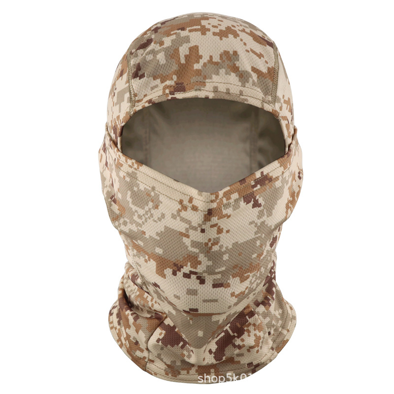 Barracuda sombrero camuflado al aire libre casco de ciclismo casco de verano cubierta de protección solar máscara de protección solar transfronteriza