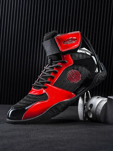 Professional Boxing Shoes for Fighting Sports, Three Colors Available, Large Size Breathable Training Shoes, High Top Free Fighting
