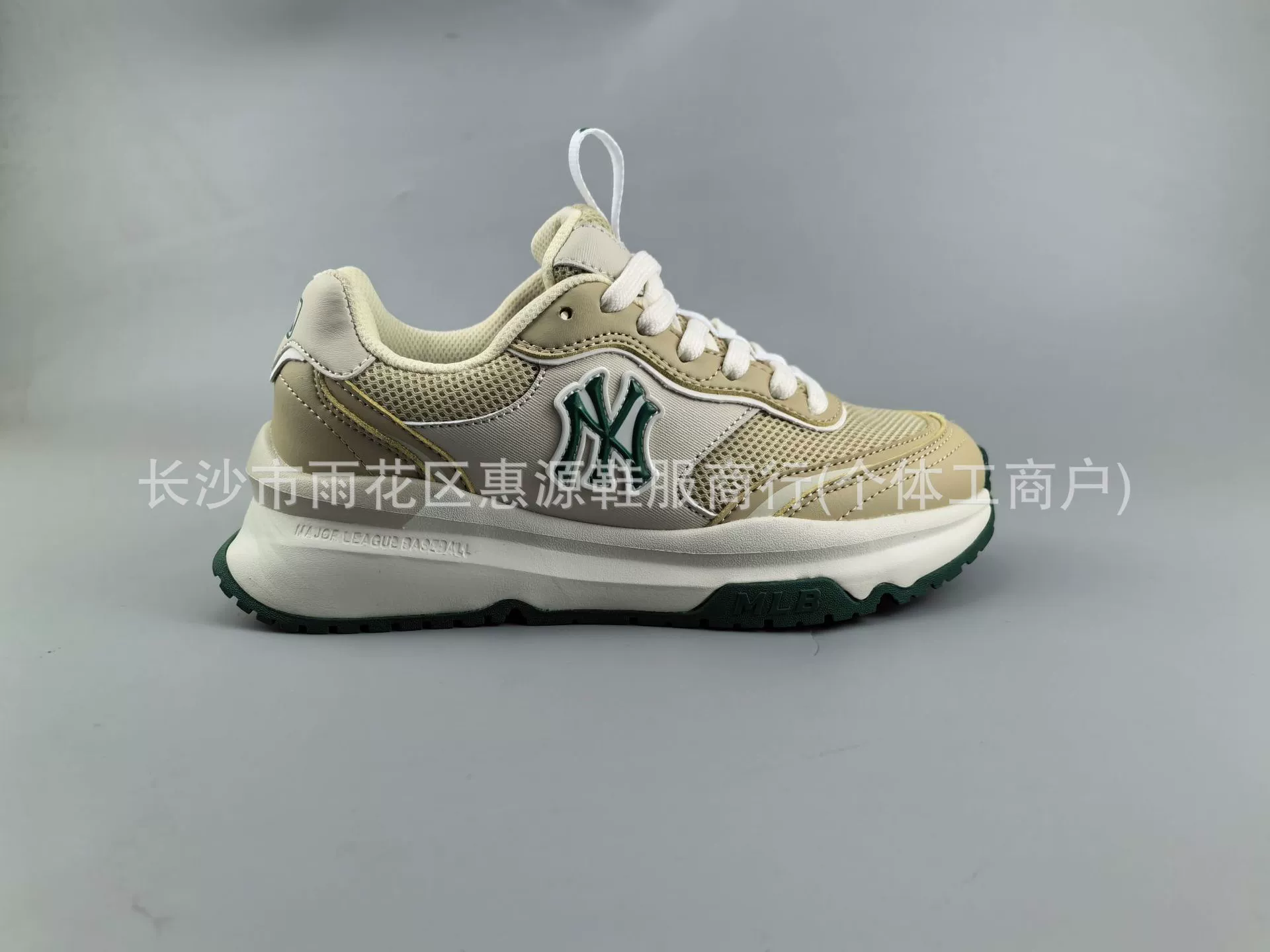 2024 год новые кроссовки MLB Silver Horn King 24ss Нью-Йорк Янкис серебро NY увеличенная толстая подошва dad shoes чистая оригинал