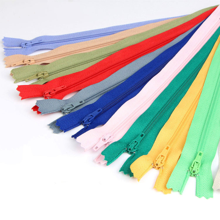 Sanli Brand 20cm Nylon Zipper No. 3 for Trousers, Short Zipper with Closed End, Anti-Slip Zipper Head for Pants