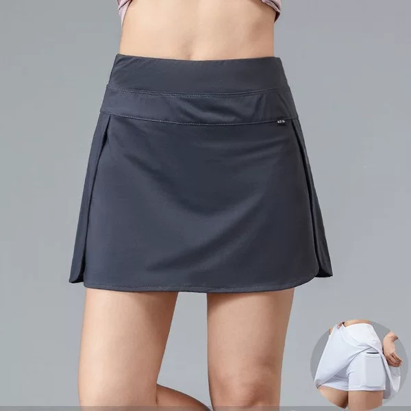 Sports Two-Piece Short Skirt, Quick-Drying, Anti-Exposure, Student Tennis and Badminton Skirt, Casual Cross-Border Tennis Skirt