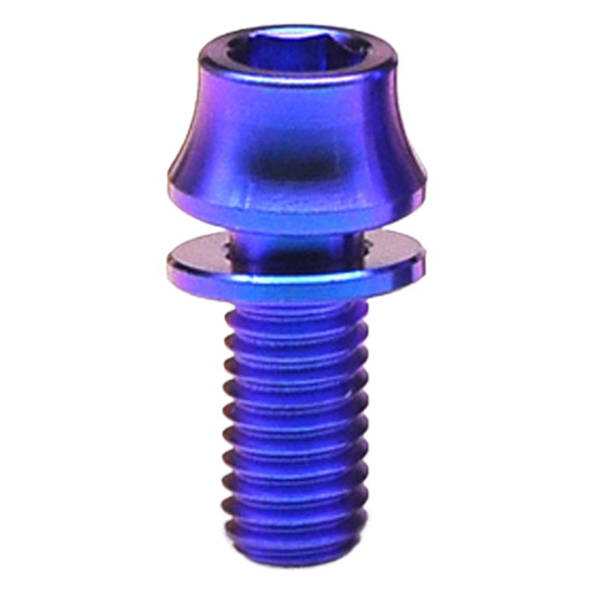 Titanium Alloy Screws Titanium Kettle Screws Anodized Nitriding Bicycle Water Kettle Holders Color Screws M5x12/16
