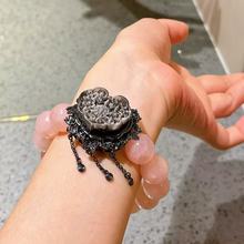 14mm大颗粒天然马达加斯加粉晶贝壳如意手链