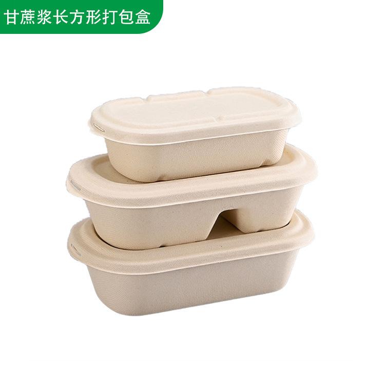 甘蔗浆长形打包盒3