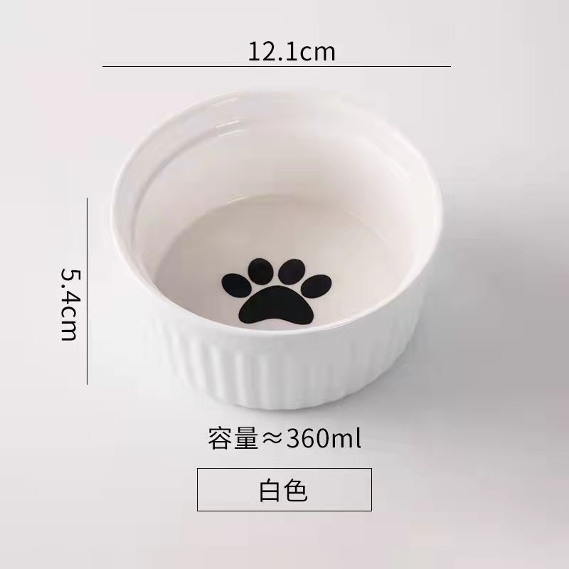 Cerámica doble cuenco cuello para perro y gato cuenco para mascotas cuenco para perros cuenco para perros cuenco para gatos cuenco alimentador para mascotas