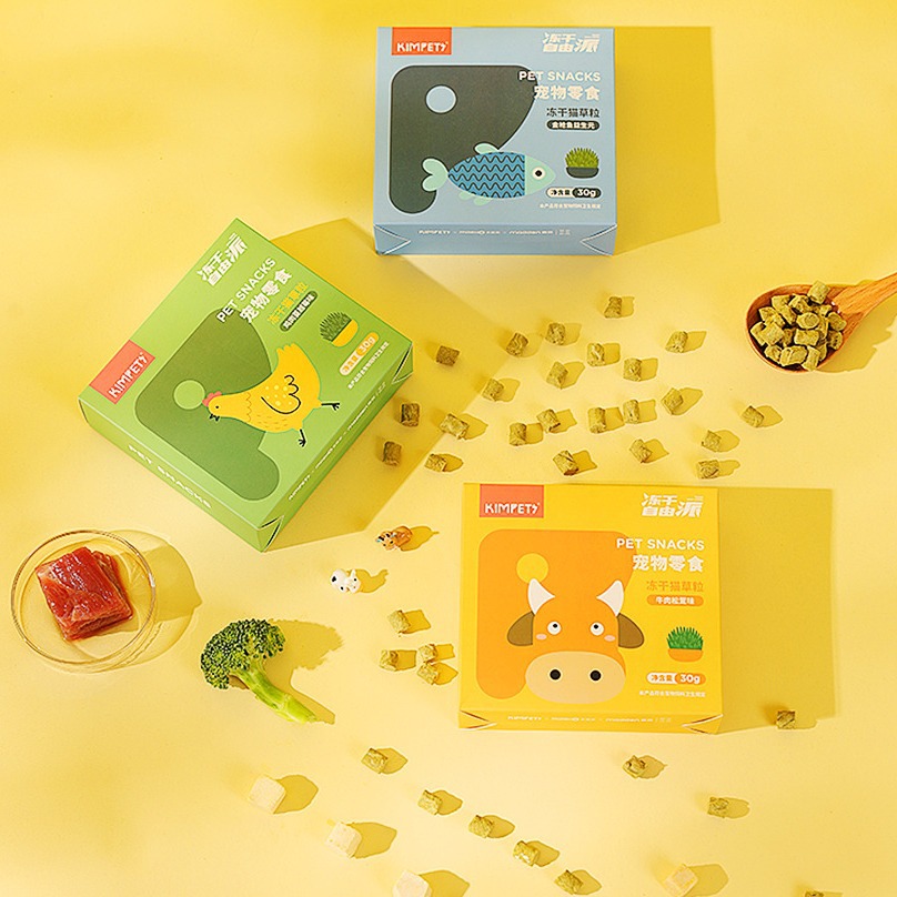 Aperitivos para mascotas, gránulos de hierba para gatos, atún liofilizado, gránulos de hierba para gatos, dientes molares, bocadillos para gatos enlatados, alimentos básicos al por mayor