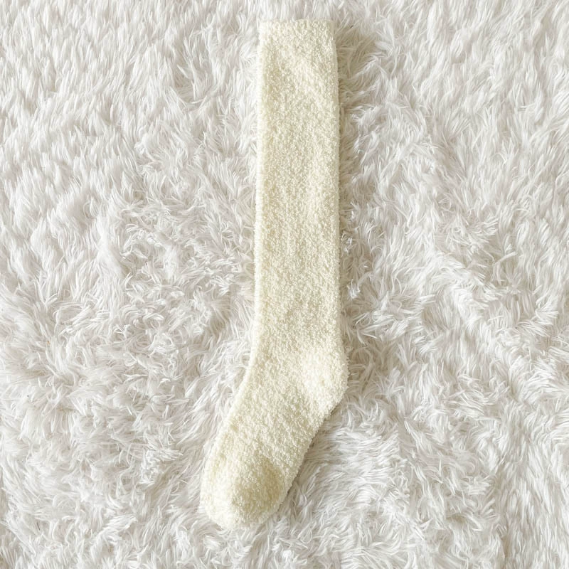 Coral velvet keep warm winter socks