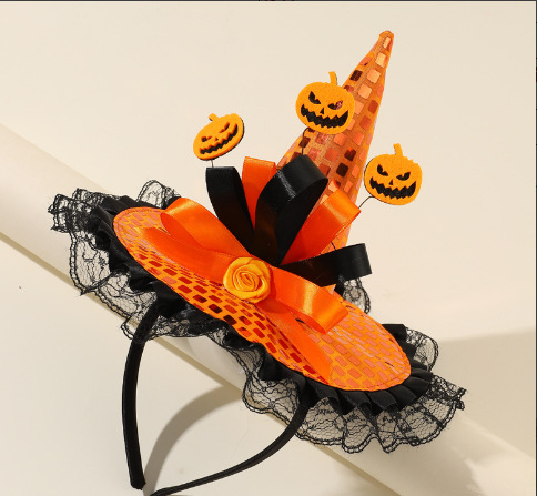 2024 nuevos niños vestido de Halloween Navidad Accesorios Sombrero diadema Cosplay Niñas Ropa rendimiento