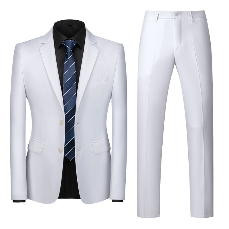 Amazon Foreign Trade Cross-Border Men's Suit Two-Piece Jacket + Pants Large Size Business Suit Suit Men's Wholesale