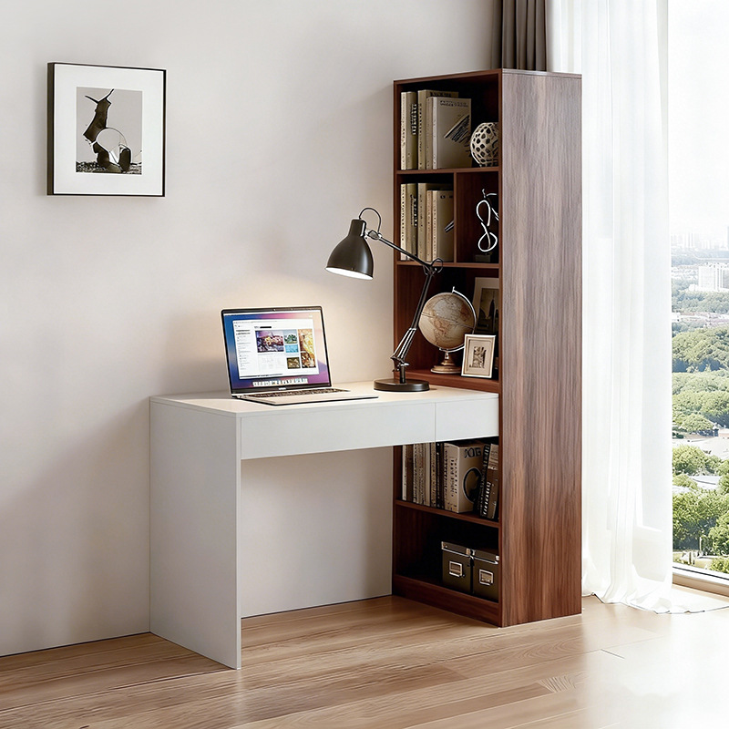 Mesa de madera sólida, armario de almacenamiento integrado, escritorio, escritorio de computadora, dormitorio, mesa de maquillaje, mesa de maquillaje simple