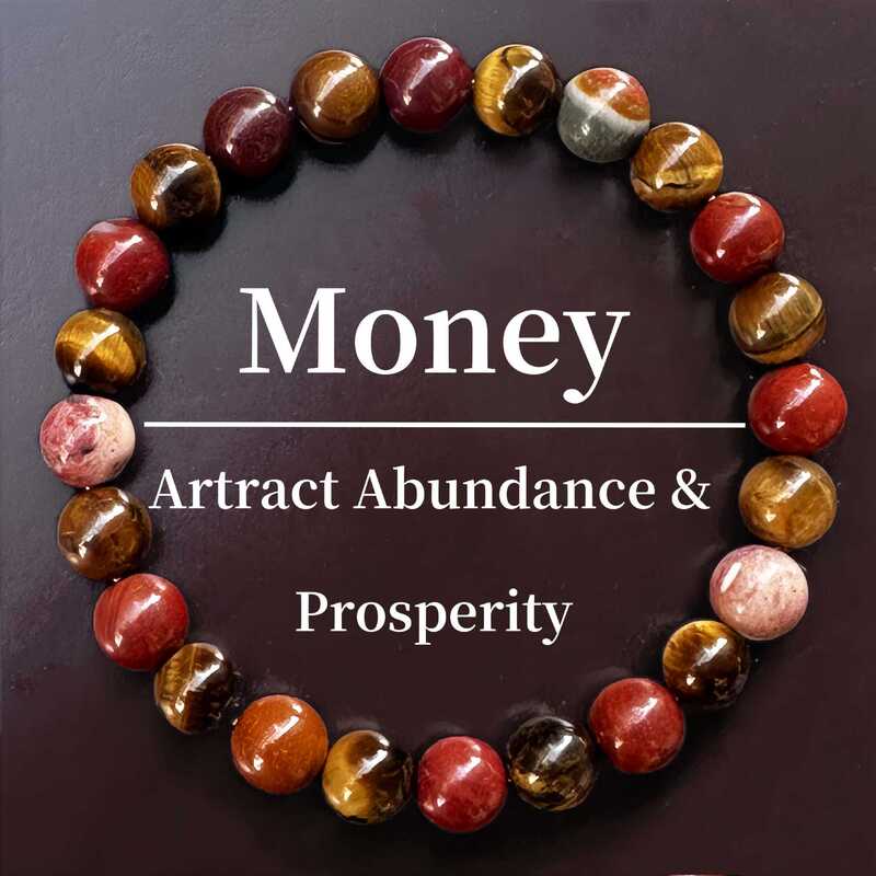 High-Gloss Tiger's Eye Stone and Red Jasper Bracelet, Symbolizing Wealth and Prosperity, Multi-Material Natural Stone Bracelet, Direct Supply from the Factory