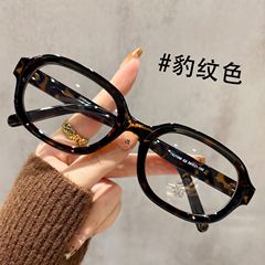 复古文艺风百搭眼镜时尚高清防蓝光眼镜女素颜显脸小大框平光眼镜