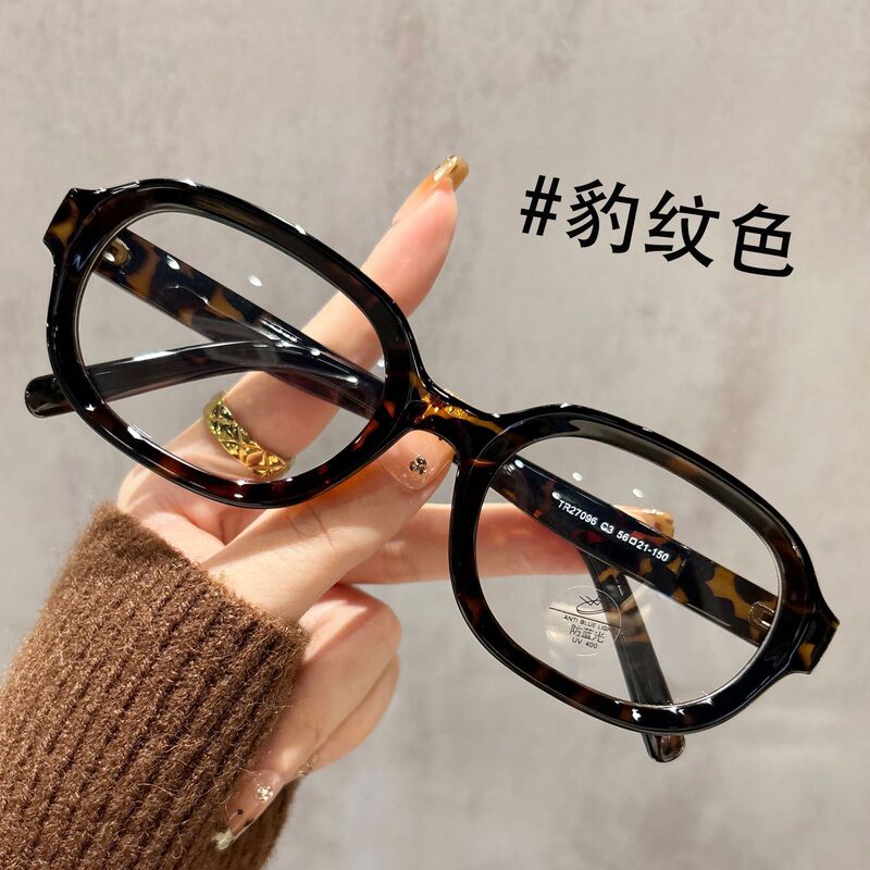 复古文艺风百搭眼镜时尚高清防蓝光眼镜女素颜显脸小大框平光眼镜|undefined