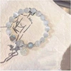 S065-Imitation cat eye gray Fu brand bracelet #SZ523