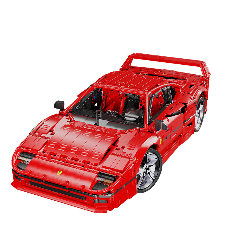 Ángulo pequeño X001 	 Coche deportivo F40 1:8, coche retro para adultos, modelo de ensamblaje de alta dificultad, bloques de construcción de juguete, venta al por mayor
