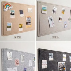 フェルトの壁にins風フェルトの板を貼って幼稚園の教室の作品にくっつきます。