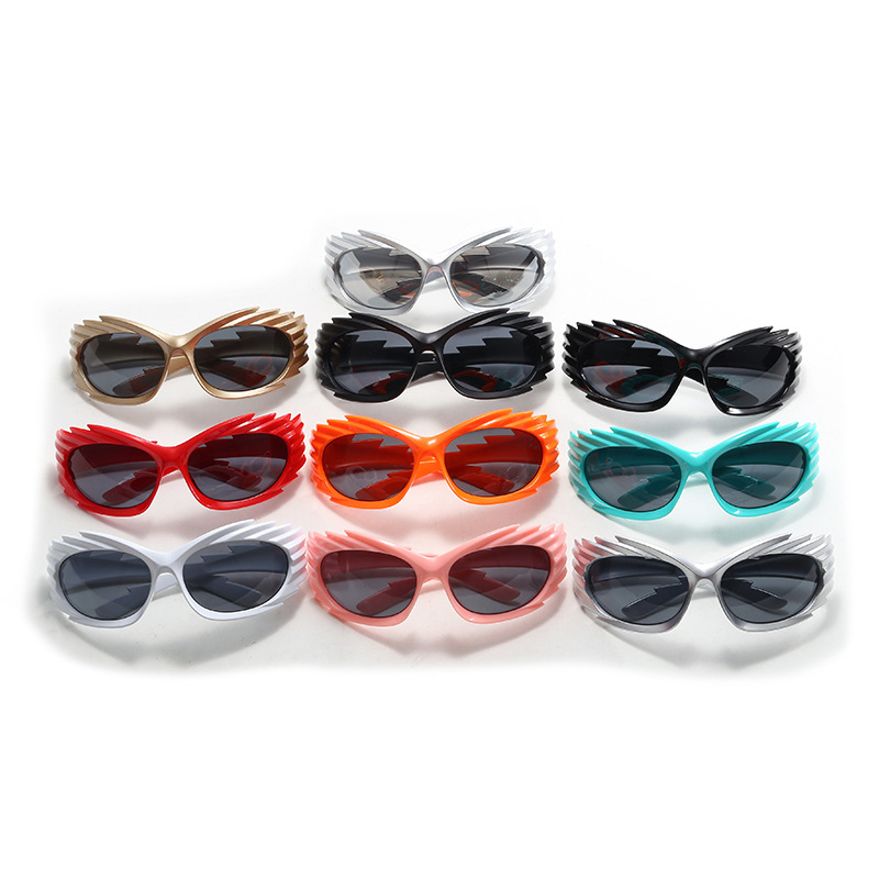 Europa y Estados Unidos transfronterizos fiesta LED gafas de luz de moda cyberpunk bungee línea de luz de sol gafas de sol de tecnología