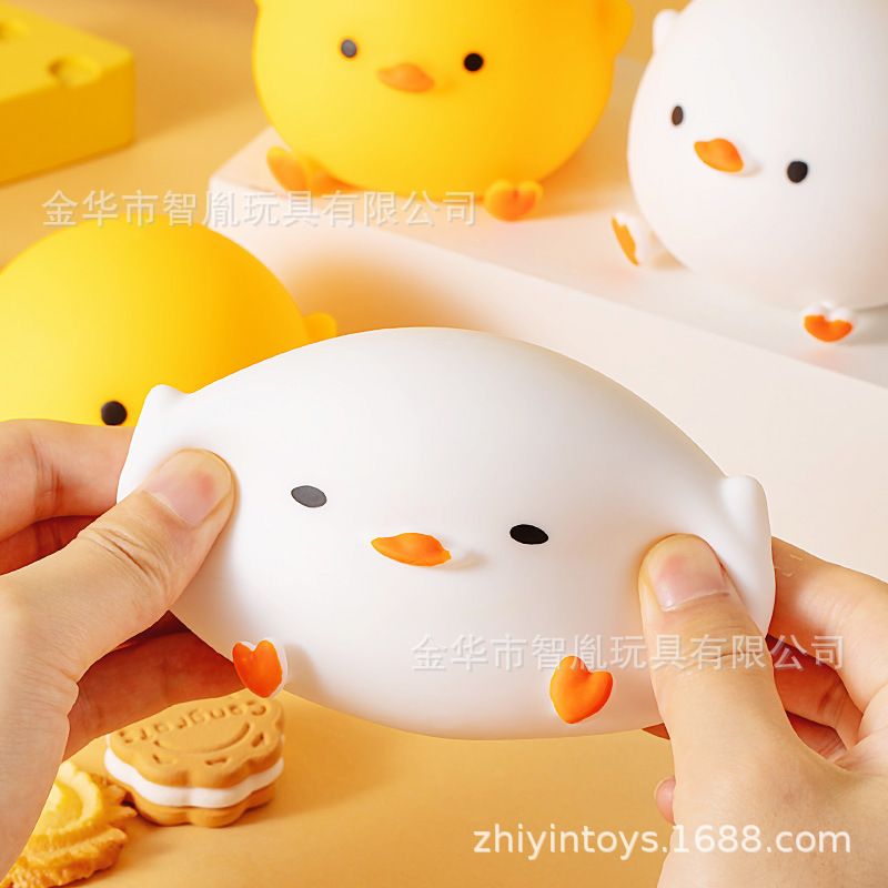 Qianqu Doudou Duck 減圧おもちゃかわいい小さなかわいい鶏ピンチ楽しい小麦粉シミュレーションボウル鶏子供のおもちゃ卸売|undefined