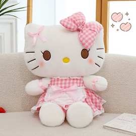网红可爱女仆凯蒂猫毛绒玩具布娃娃kt猫玩偶公仔儿童女生生日礼物