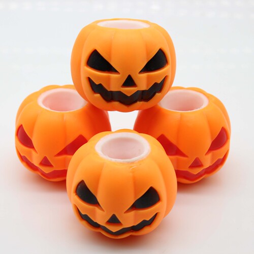 Halloween new night market hot selling funny pumpkin head squeeze vent ball toy pumpkin ghost decompression toy