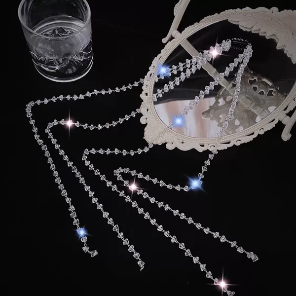 Imitation crystal editing chain (one 4 pieces)