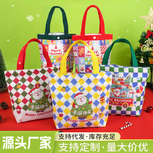 Christmas Gift Bag Decorations Gift Canvas Bag Christmas Eve Handbag Candy Apple Hand Packing Bag