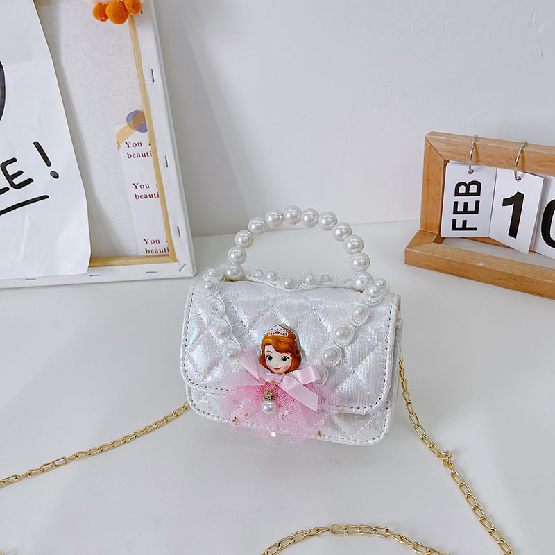 Bolso para niños pequeña niña 2021 bolso de hombro de moda Aisha bolsa de mensajero blanca como la nieve mini bolso de moda monedero
