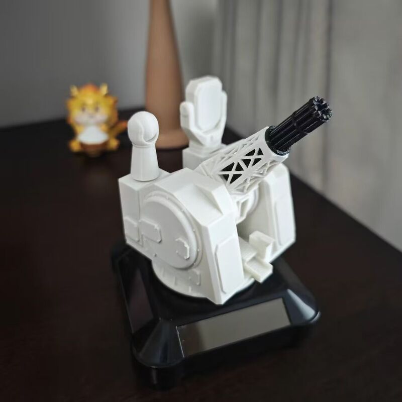 车顶摆件装饰品太阳能充电1130近防炮创意车载旋转模型摆件桌面|undefined