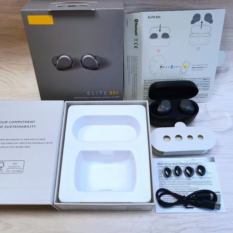 クロスボーダー新しいエリート 85t ワイヤレス Bluetooth ヘッドセットインイヤーノイズリダクションステレオ音楽スポーツビジネスモデル|undefined