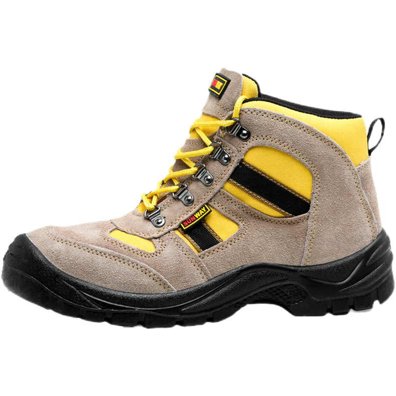 Botas de montaña de exportación de alta calidad, zapatos de seguridad de acero antideslizante, zapatos de mujer cómodos, antiperforación de piel de vaca