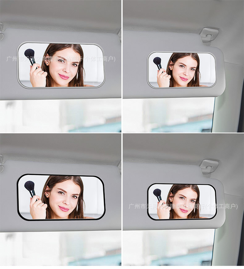 New car HD makeup mirror sun visor rearview mirror car universal interior ladies adhesive makeup mirror