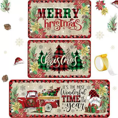 Avtomobil döşəmə paspasları — mat, home use long strip dustproof - christmas-13-4060cm-short-style-on-top-crystal-velvet