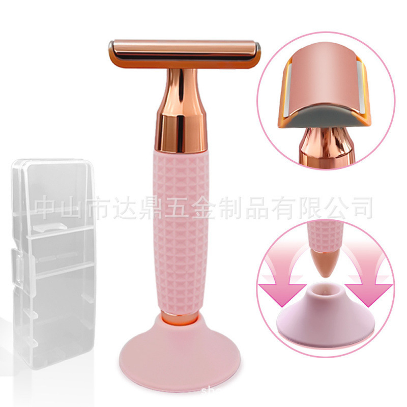 Amazon's Popular High-End Shaving Razor with Universal Feather Blades for Women, Double-Sided Razor with Built-In Silicone Base Amazon's Popular High-End Shaving Razor with Universal Feather Blades for Women, Double-Sided Razor with Built-In Silicone Base
